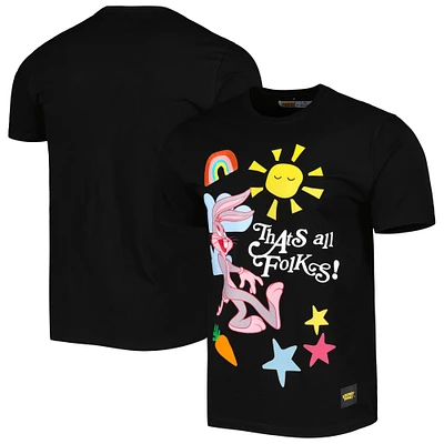 Unisex Freeze Max Black Looney Tunes That's All Folks! T-Shirt