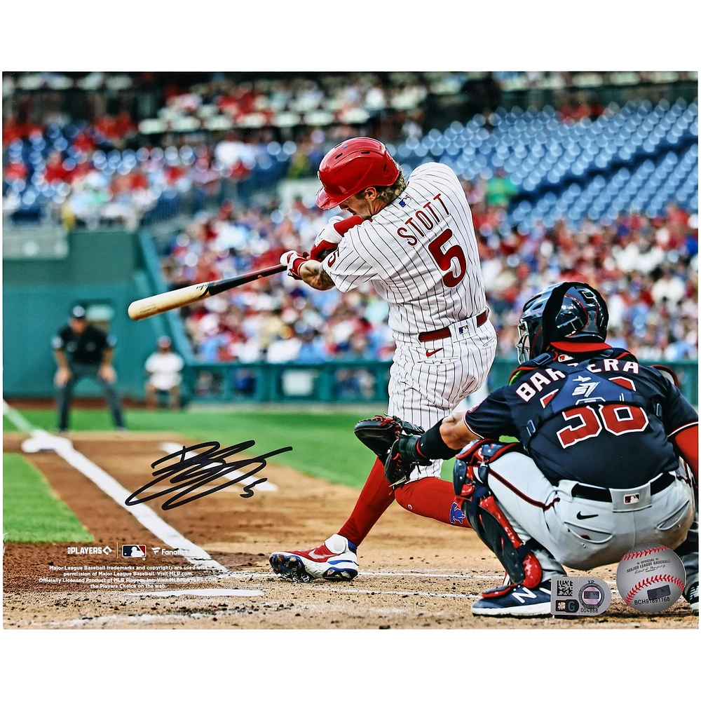 Bryson Stott Philadelphia Phillies Autographed 8" x 10" Hitting Photograph