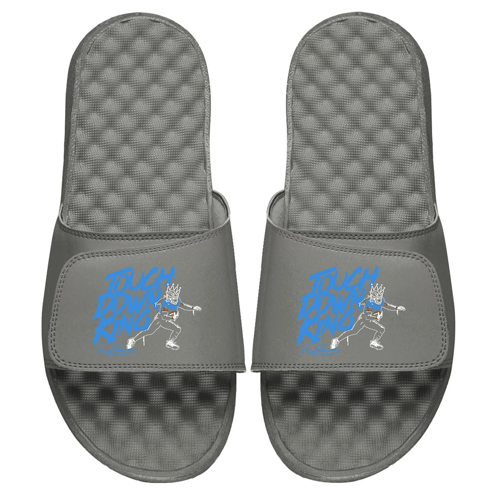Youth ISlide x BreakingT Derrick Henry Gray NFLPA Touchdown King Slide Sandals