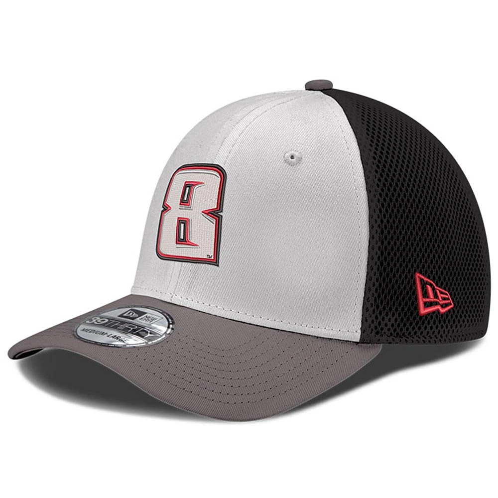 Men's New Era Gray Kyle Busch 39THIRTY NEO Flex Hat