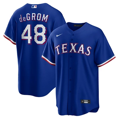 Men's Nike Jacob deGrom Royal Texas Rangers Alternate 2 Replica Jersey