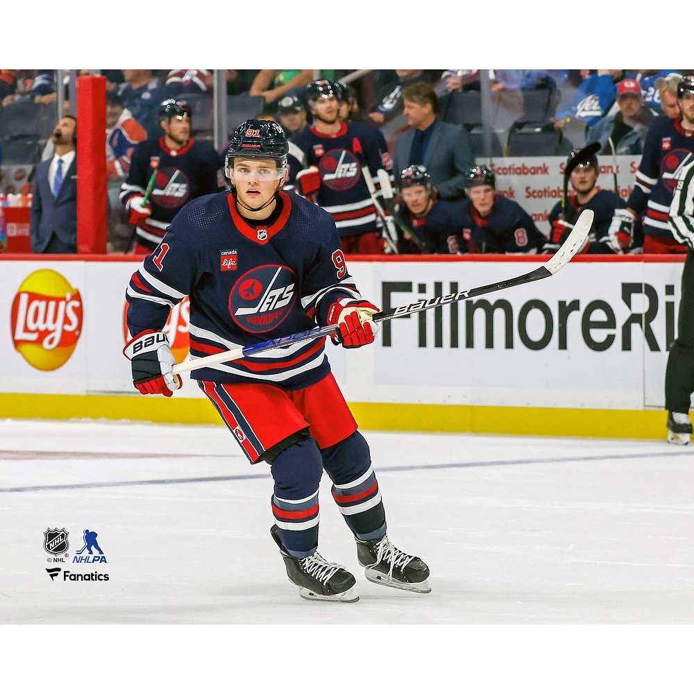 Cole Perfetti Winnipeg Jets Unsigned Skates for the Next Play Photograph