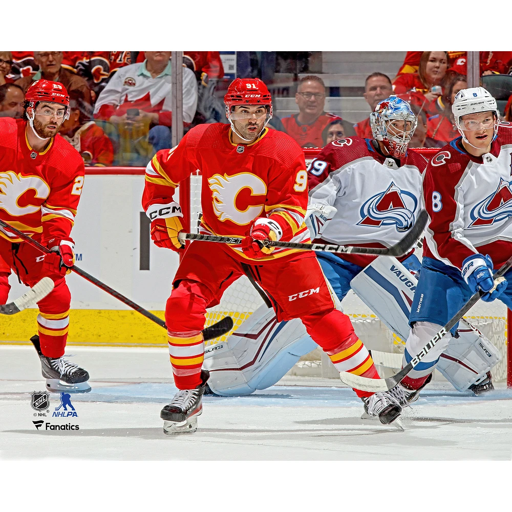 Nazem Kadri Calgary Flames Unsigned the Offensive Zone Photograph