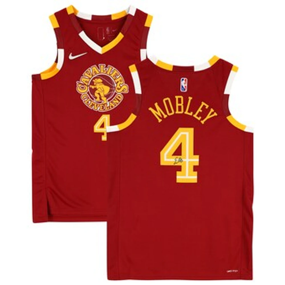 Evan Mobley Cleveland Cavaliers Autographed Nike Red 2021-22 Mixtape Swingman Jersey