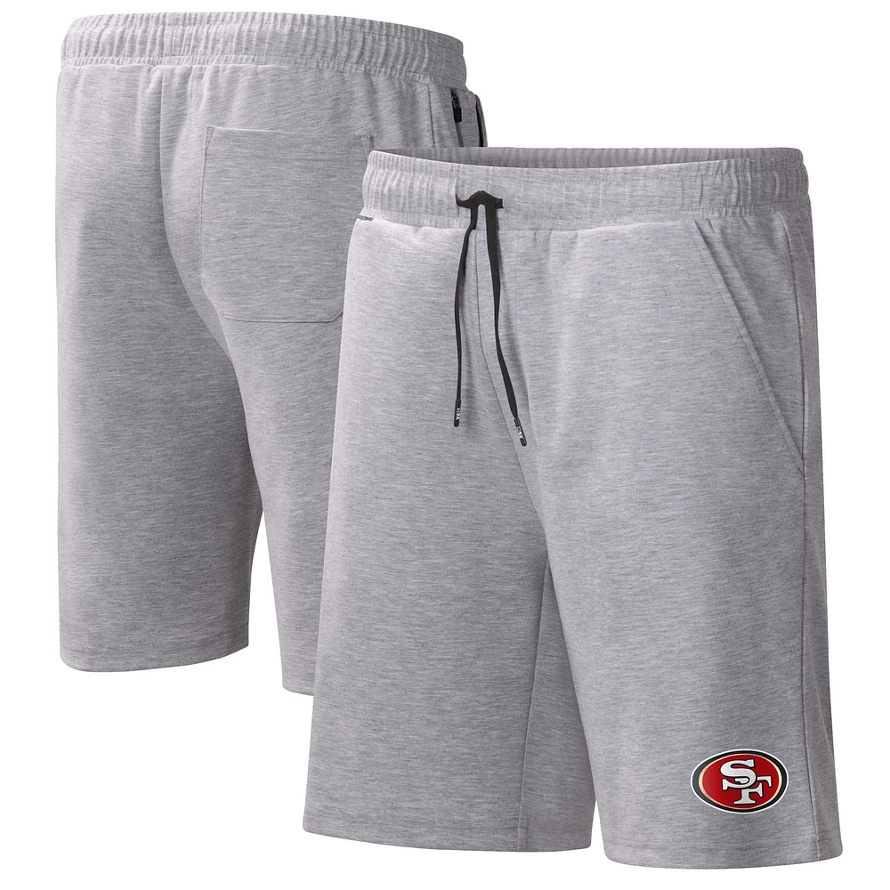 Men's MSX by Michael Strahan Heather Gray San Francisco 49ers Trainer Shorts