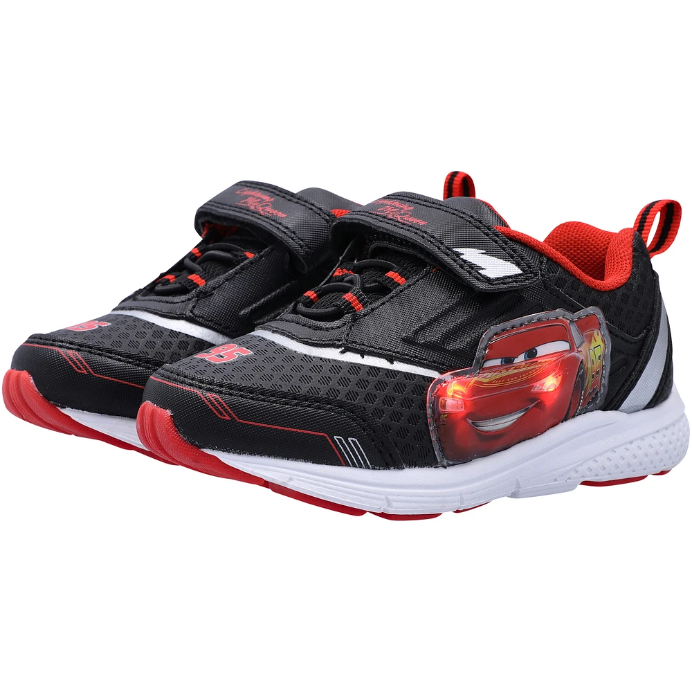 Toddler Josmo Black/Red Cars Sneakers