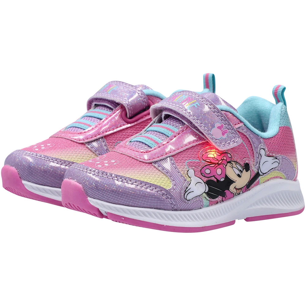 Girls Josmo Pink/Light Blue Minnie Mouse Sneakers