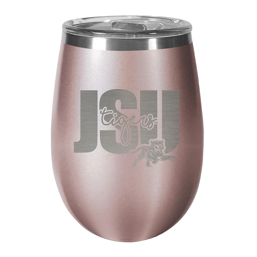 Rose Gold Jackson State Tigers 10oz. Wordmark Wine Tumbler