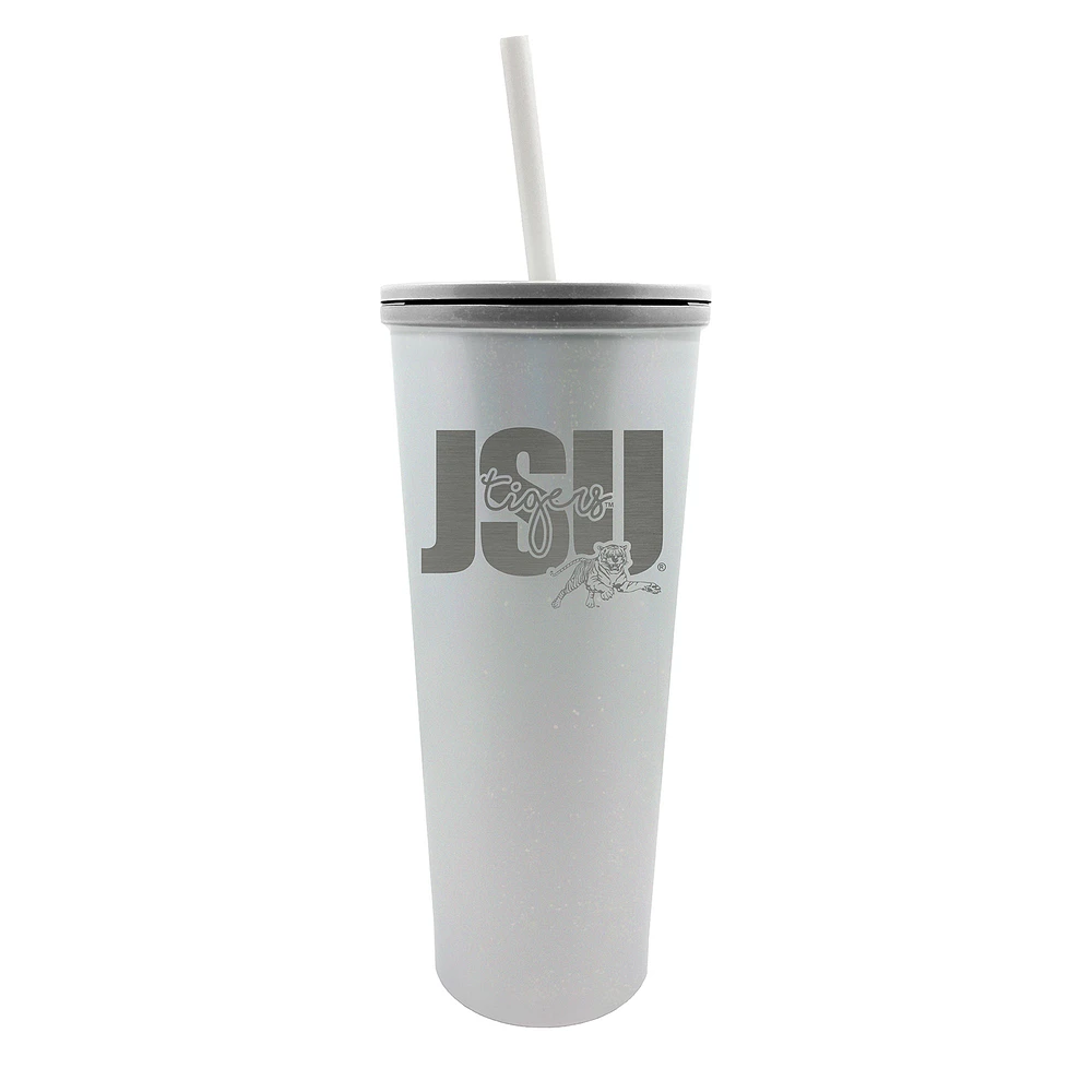 Opal Jackson State Tigers 24oz. Wordmark Skinny Tumbler