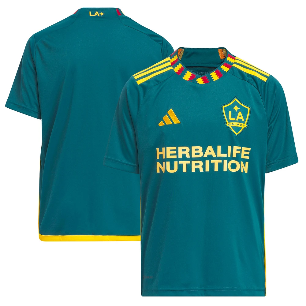 Youth adidas Green LA Galaxy 2023 LA Kit Replica Jersey