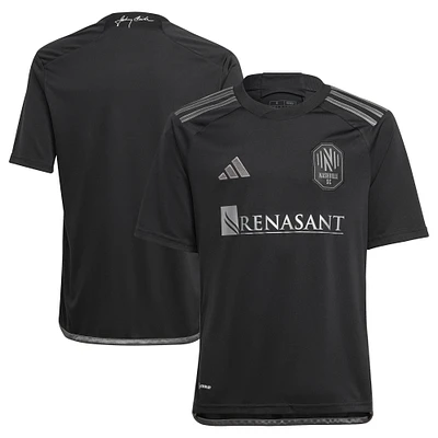 Youth adidas Black Nashville SC 2023 Man In Black Kit Replica Jersey