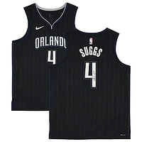 Jalen Suggs Orlando Magic Autographed Nike Black Swingman 2022-23 City Edition Jersey