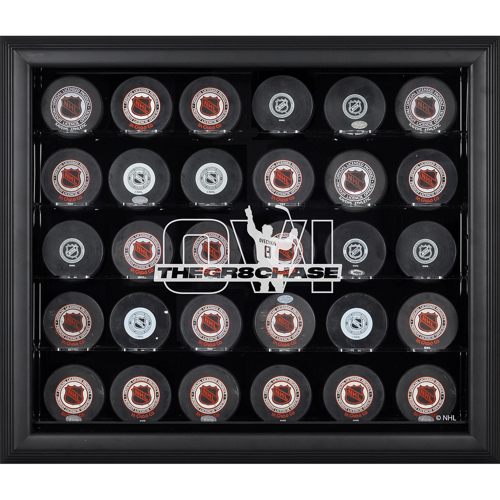 Alexander Ovechkin Washington Capitals Framed 30-Puck GR8 Chase Logo Display Case