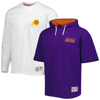 Men's Tommy Jeans Purple/White Phoenix Suns Matthew 2 1 T-Shirt & Hoodie Combo Set