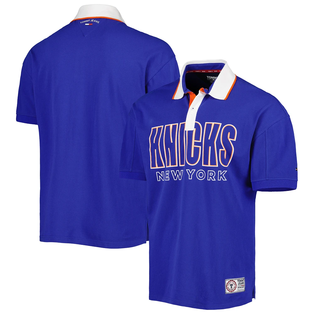 Men's Tommy Jeans Blue New York Knicks Stanley Pique Polo