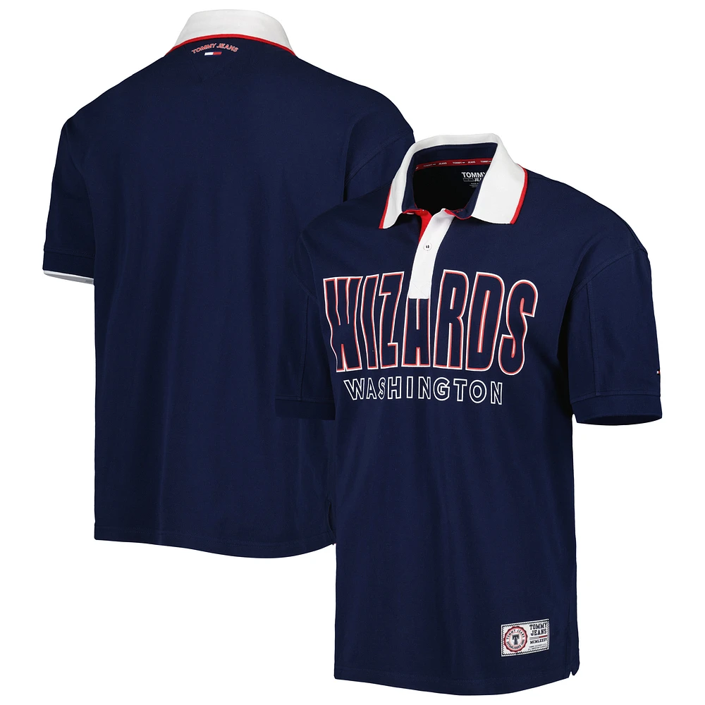 Men's Tommy Jeans Navy Washington Wizards Stanley Pique Polo