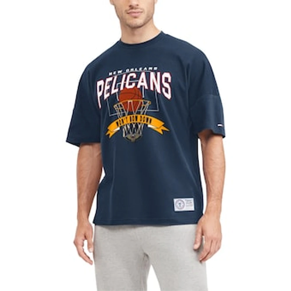 Men's Tommy Jeans Navy New Orleans Pelicans Tim Backboard T-Shirt