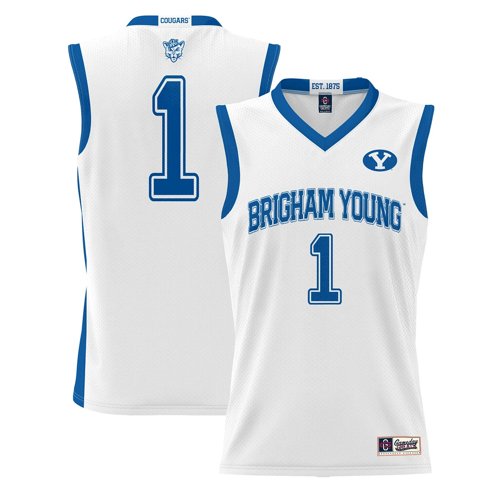 Male GameDay Greats #1 BYU Cougars Lightweight Basketball Jersey