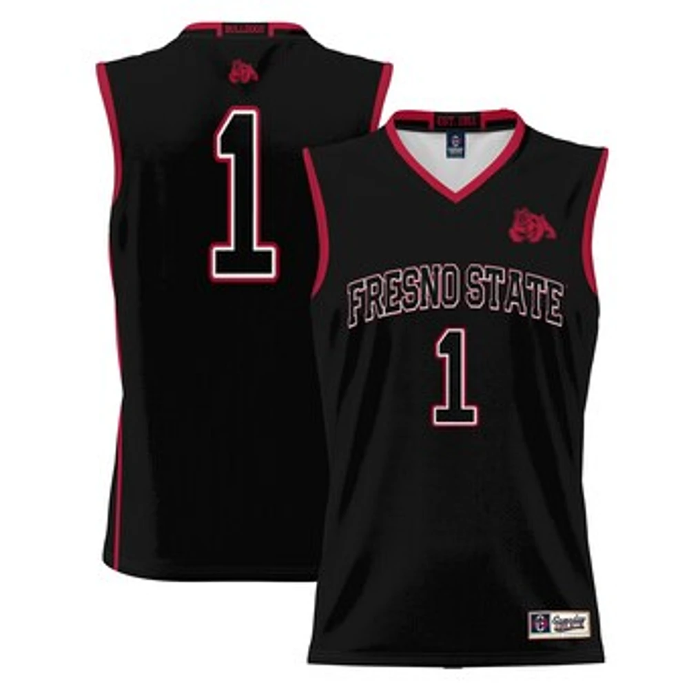 Male GameDay Greats #1 Black Fresno State Bulldogs Lightweight Basketball Jersey