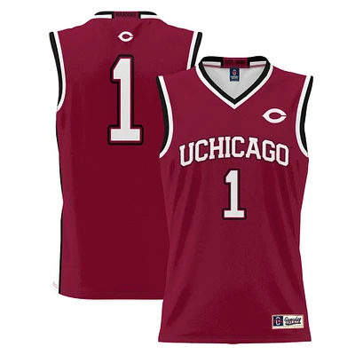 Youth GameDay Greats Maroon #1 UChicago Maroons Lightweight Basketball Jersey