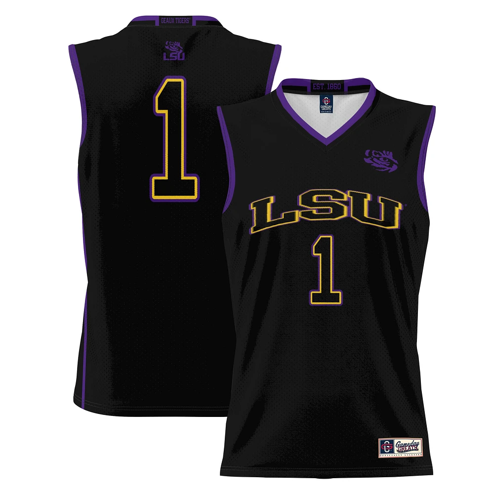 Youth GameDay Greats Black #1 LSU Tigers Lightweight Basketball Jersey