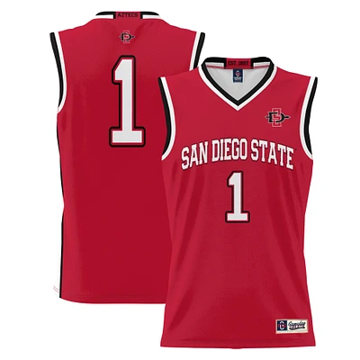 Youth GameDay Greats Scarlet #1 San Diego State Aztecs Lightweight Basketball Jersey