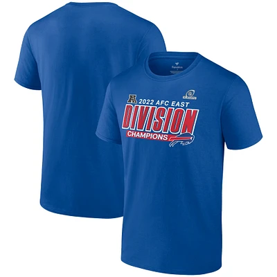 Men's Fanatics Royal Buffalo Bills 2022 AFC East Division Champions Divide & Conquer Big Tall T-Shirt