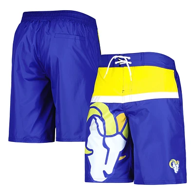 Men's G-III Sports by Carl Banks Royal Los Angeles Rams Sea Wind Swim Trunks