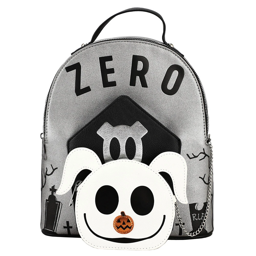 BIOWORLD The Nightmare Before Christmas Mini Backpack with Removable Pouch
