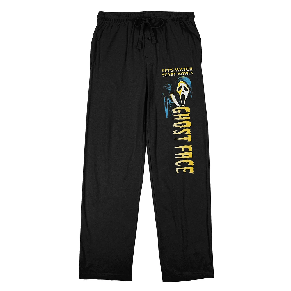 Women's BIOWORLD Black Scream Ghost Face Pajama Pants