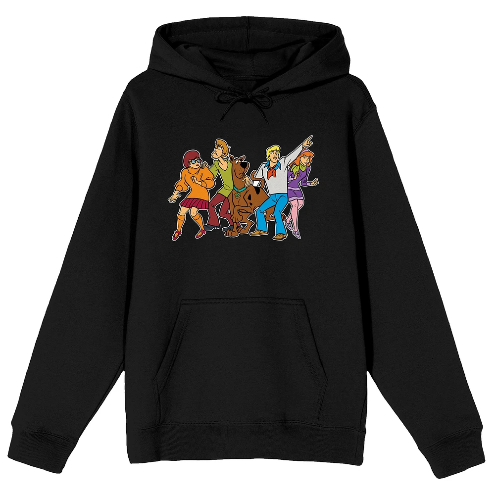 Unisex Black Scooby-Doo Pullover Hoodie