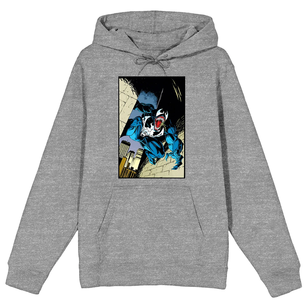 Unisex BIOWORLD Heather Gray Venom Pullover Hoodie