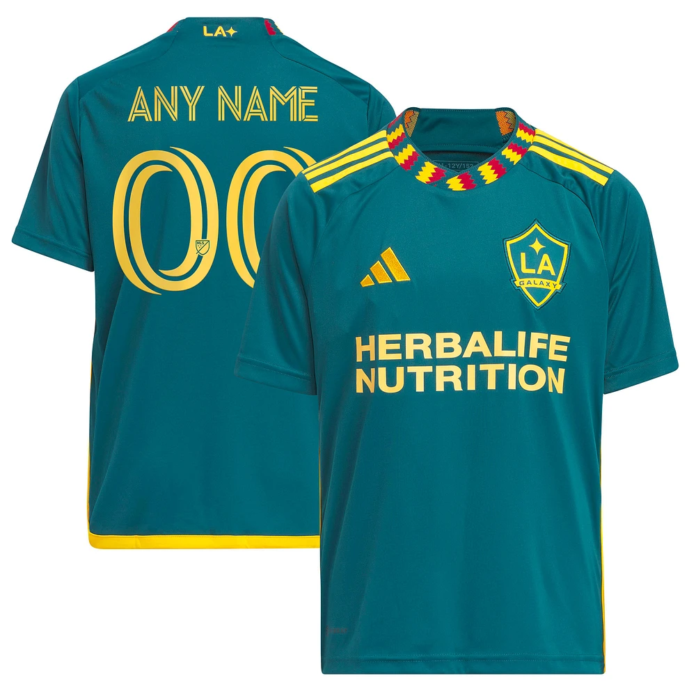 Youth adidas Green LA Galaxy 2023 LA Kit Replica Custom Jersey
