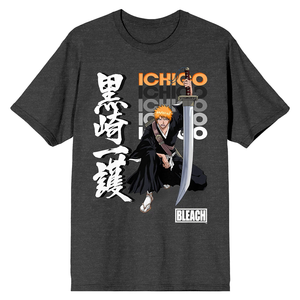 Unisex BIOWORLD Charcoal Bleach Ichigo T-Shirt