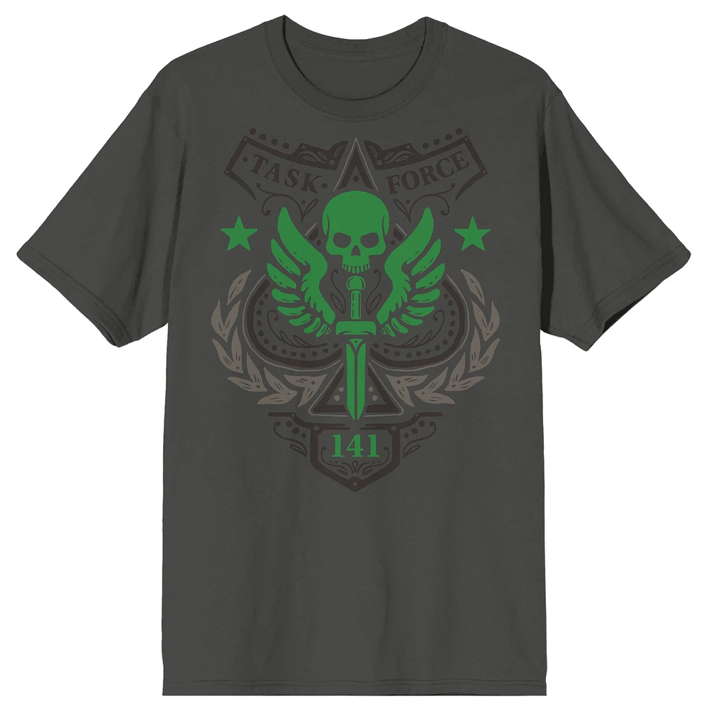 Unisex BIOWORLD Charcoal Call of Duty T-Shirt