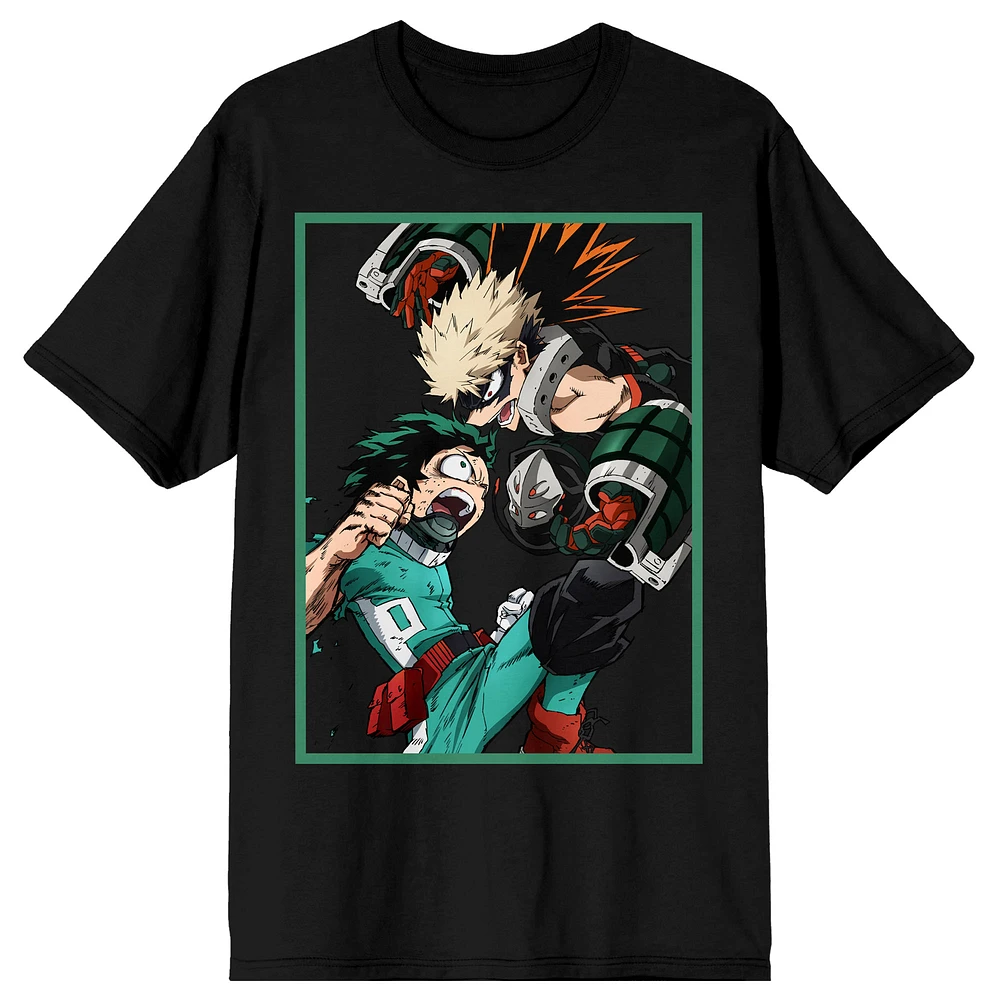 Unisex BIOWORLD Black My Hero Academia Bakugo & Deku T-Shirt