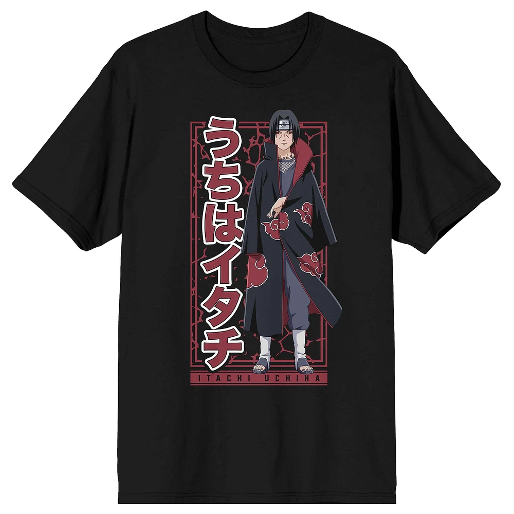 Unisex BIOWORLD Black Naruto Itachi Uchiha T-Shirt