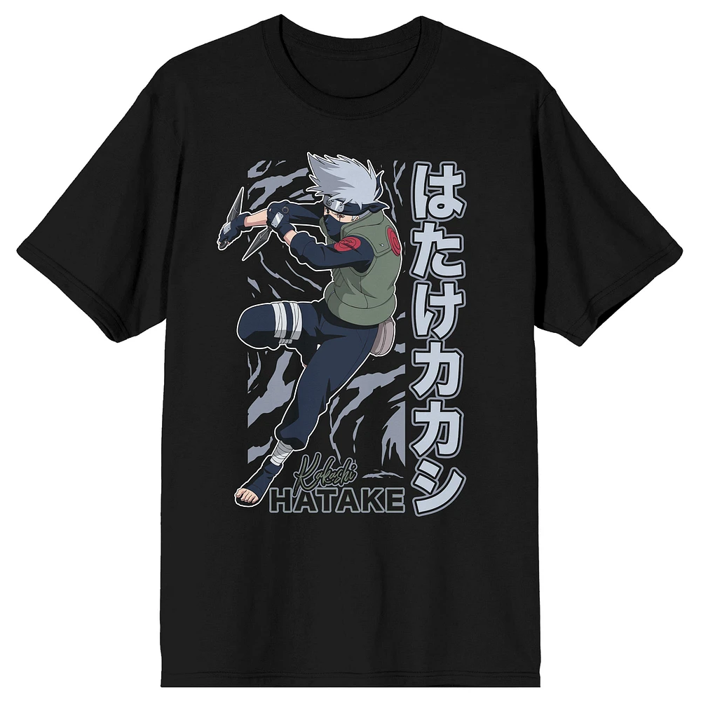 Unisex BIOWORLD Black Naruto Kakashi Hatake T-Shirt