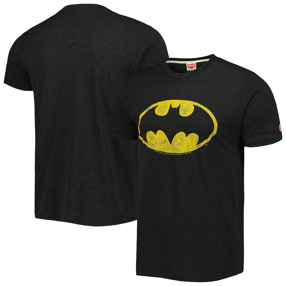 Unisex Homage Charcoal Batman Tri-Blend T-Shirt