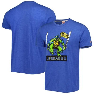 Unisex Homage Royal Teenage Mutant Ninja Turtles Leonardo Tri-Blend T-Shirt