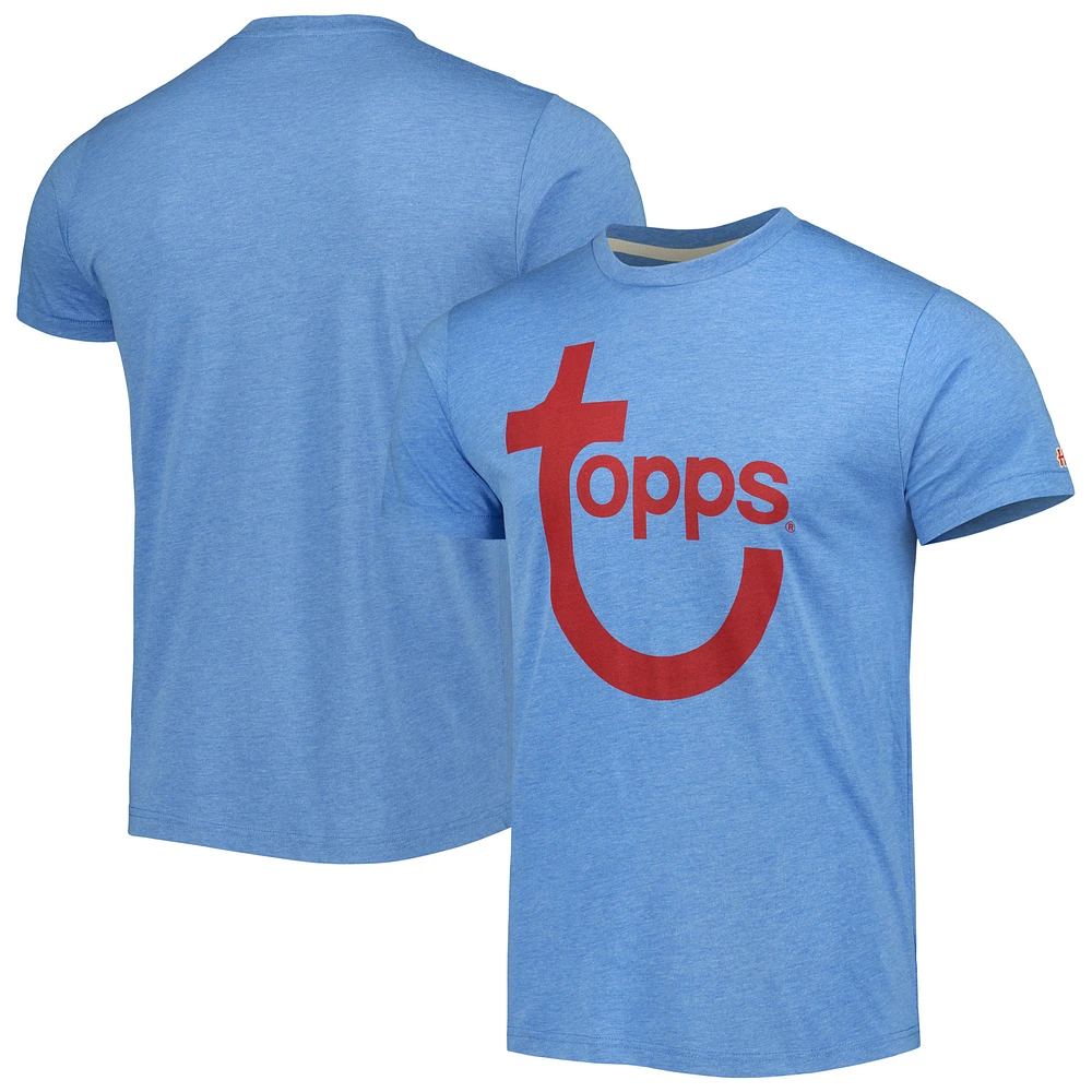 Unisex Homage Light Blue Topps 1967 Tri-Blend T-Shirt