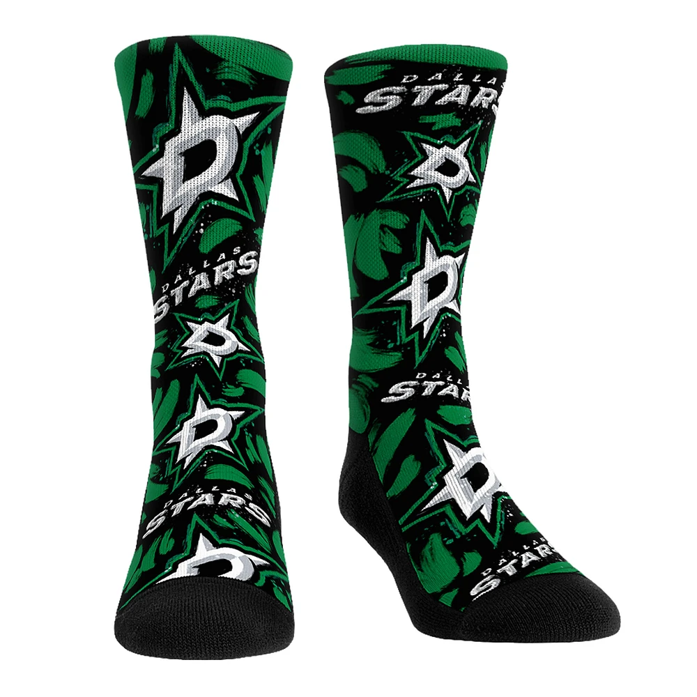 Unisex Rock Em Socks Dallas Stars Allover Logo & Paint Crew