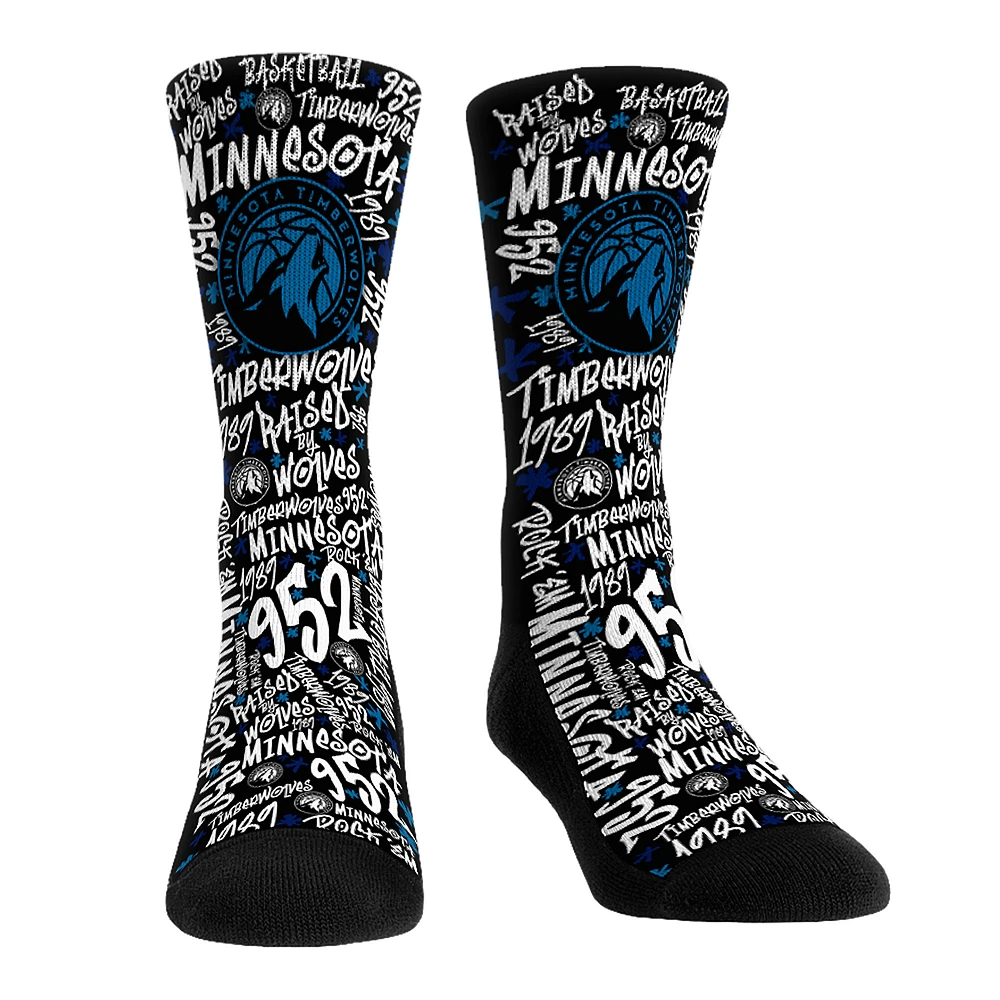 Unisex Rock Em Socks Minnesota Timberwolves Graffiti Crew