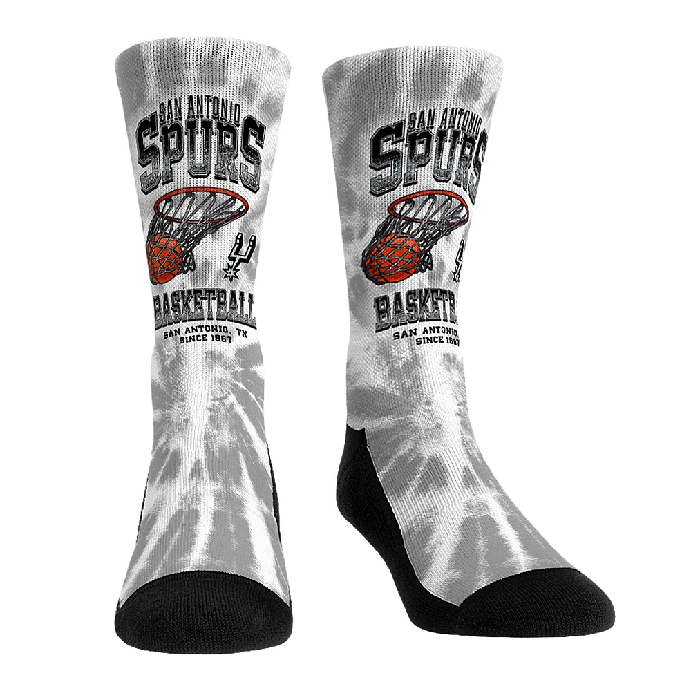 Unisex Rock Em Socks San Antonio Spurs Vintage Hoop Crew Socks