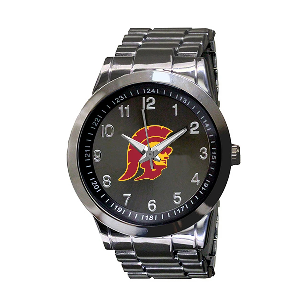 USC Trojans Integris Gunmetal Stainless Steel Watch