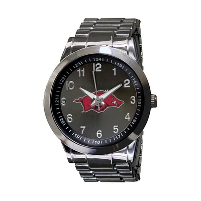 Arkansas Razorbacks Integris Gunmetal Stainless Steel Watch