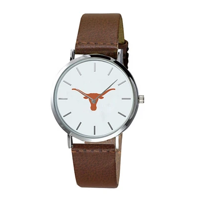 Texas Longhorns Plexus Brown Leather Watch