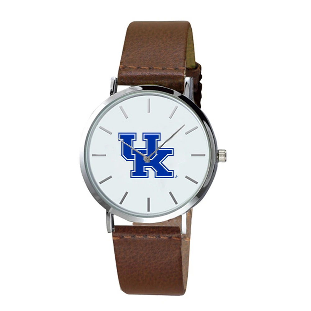 Kentucky Wildcats Plexus Brown Leather Watch