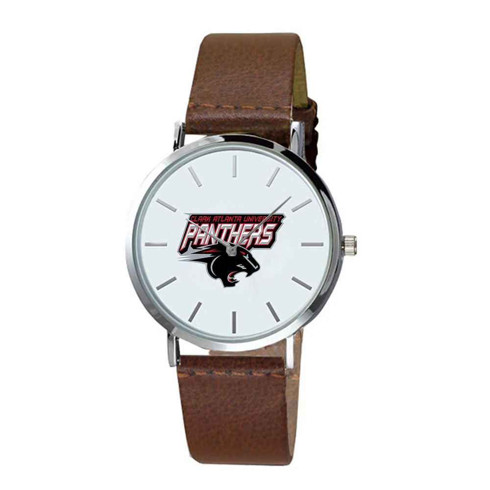 Clark Atlanta University Panthers Plexus Brown Leather Watch
