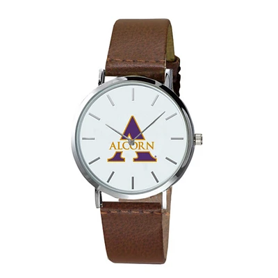 Alcorn State Braves Plexus Brown Leather Watch